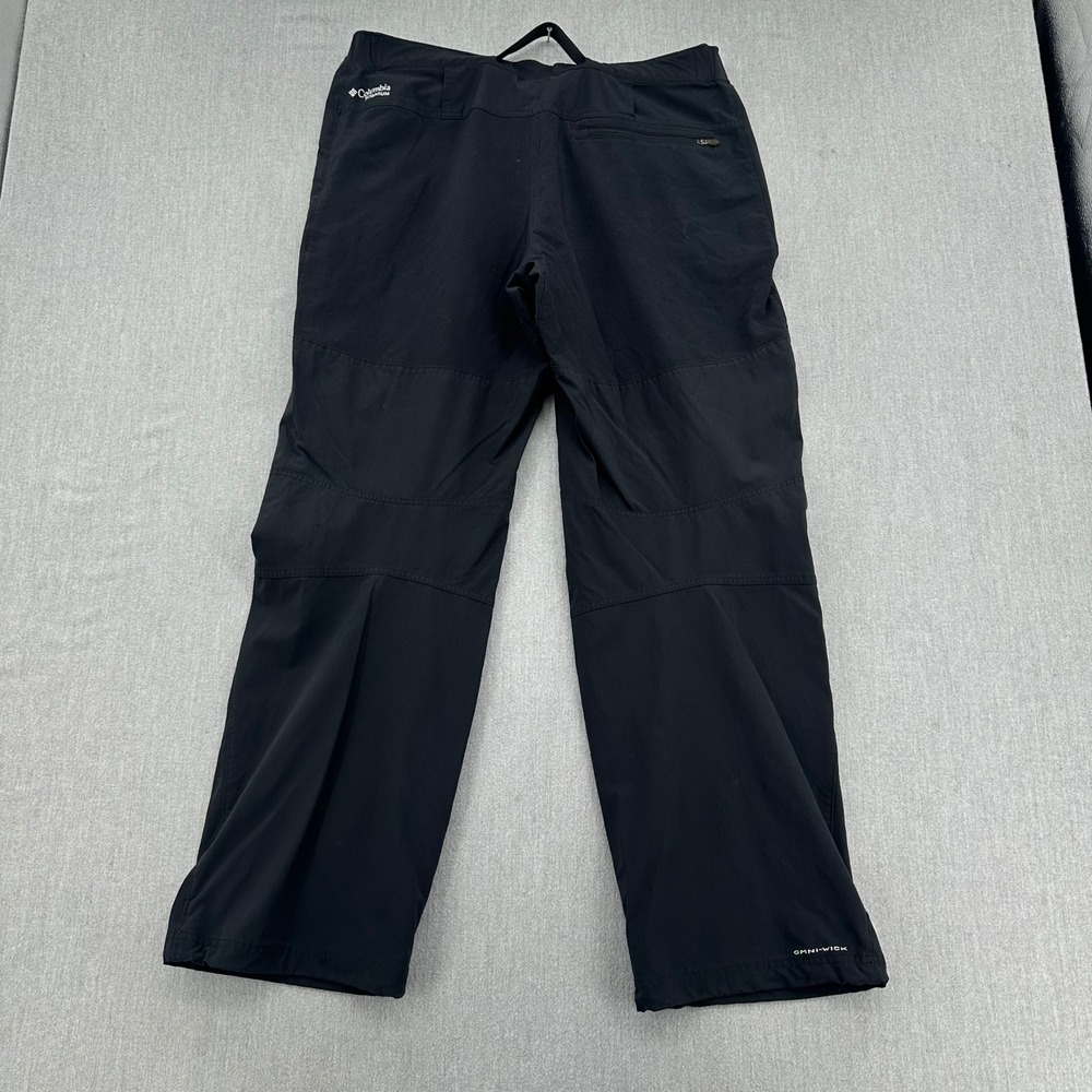 Columbia Omni-Wick Hiking Pants Mens L 32 Black Titanium Technical Cargo Belted - Picture 4 of 8